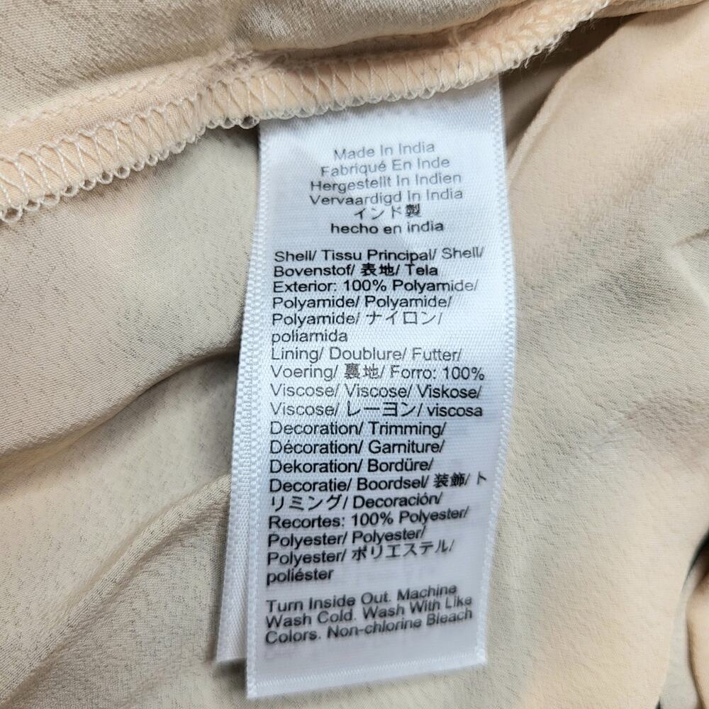 J. Crew Beige Tulle Midi Skirt with Black Polka Dot Overlay - Picture 9 of 9